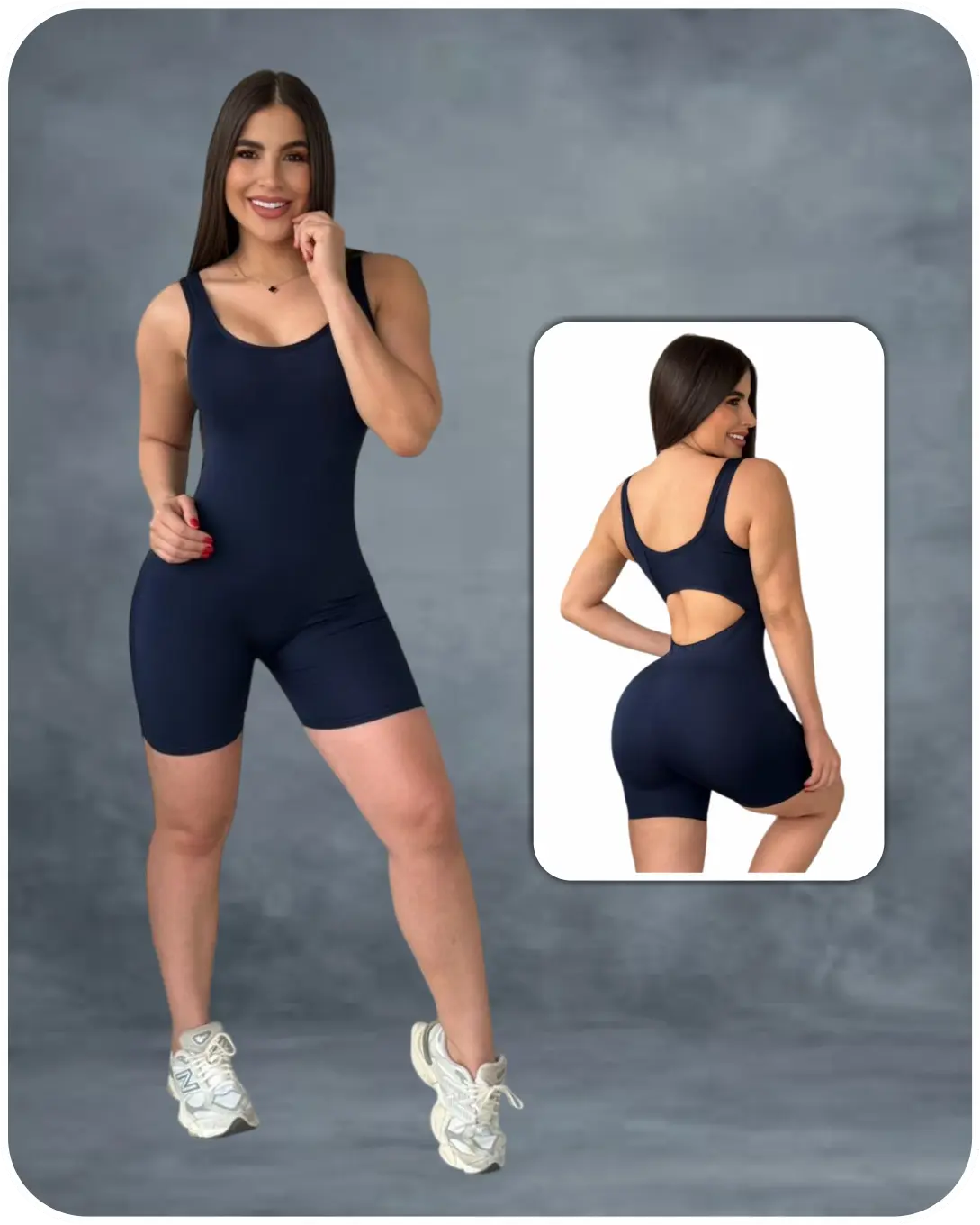 Enterizo Esqueleto Corto Push Up