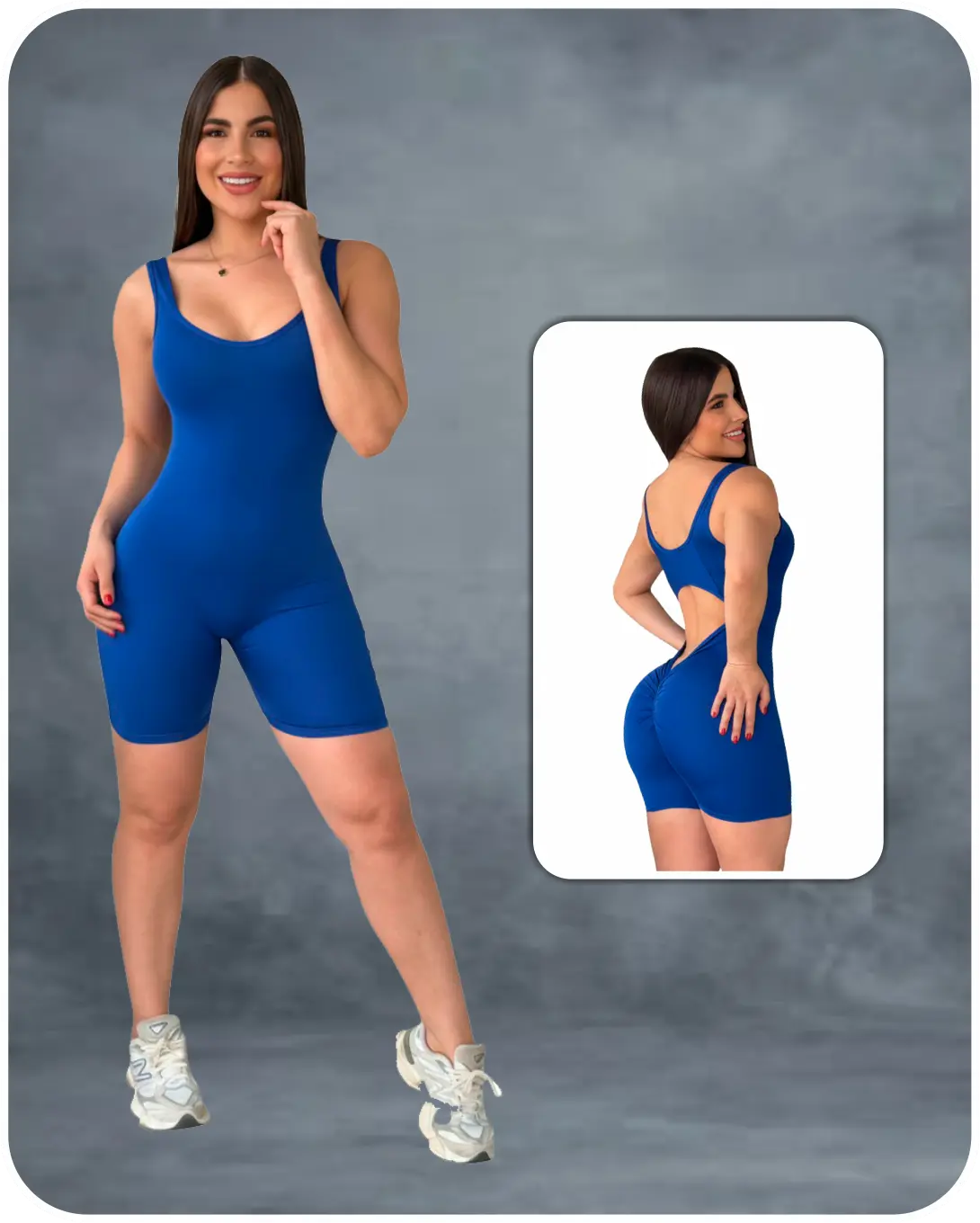 Enterizo Esqueleto Corto Push Up