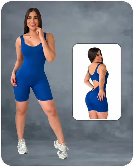 Enterizo Corto Liso Esqueleto - BF