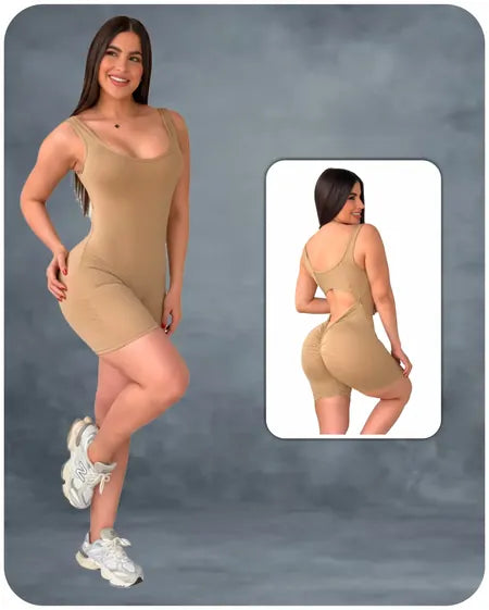 Enterizo Corto Liso Esqueleto - BF