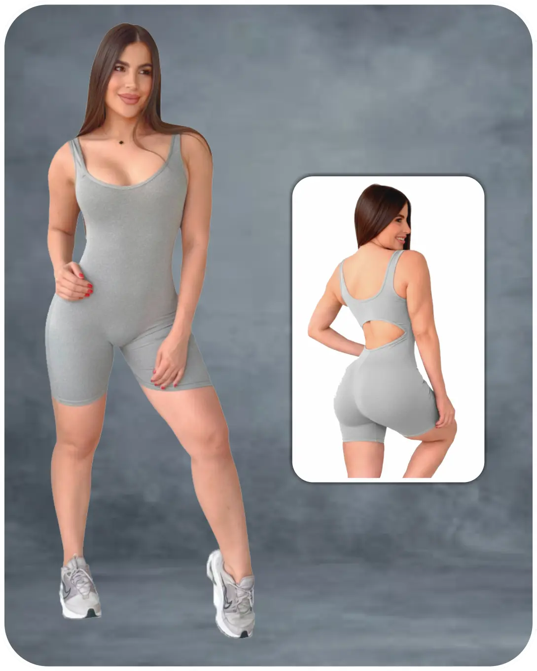 Enterizo Esqueleto Corto Push Up