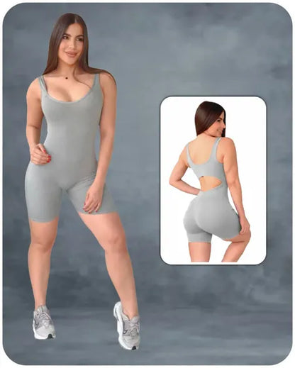 Enterizo Corto Liso Esqueleto - BF