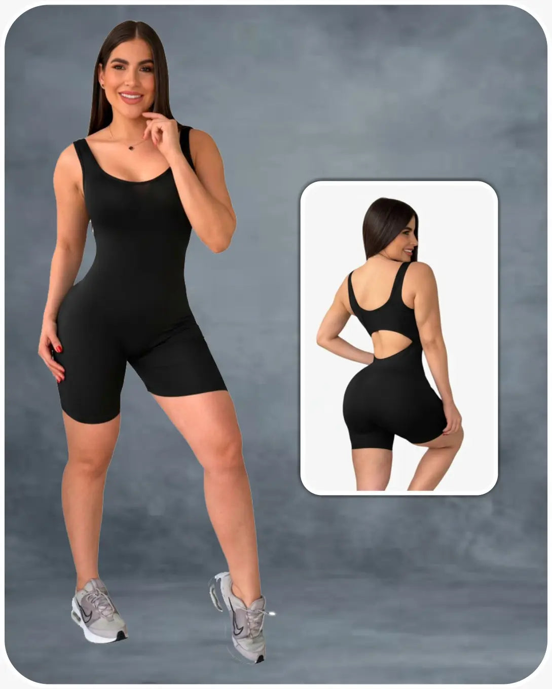 Enterizo Esqueleto Corto Push Up