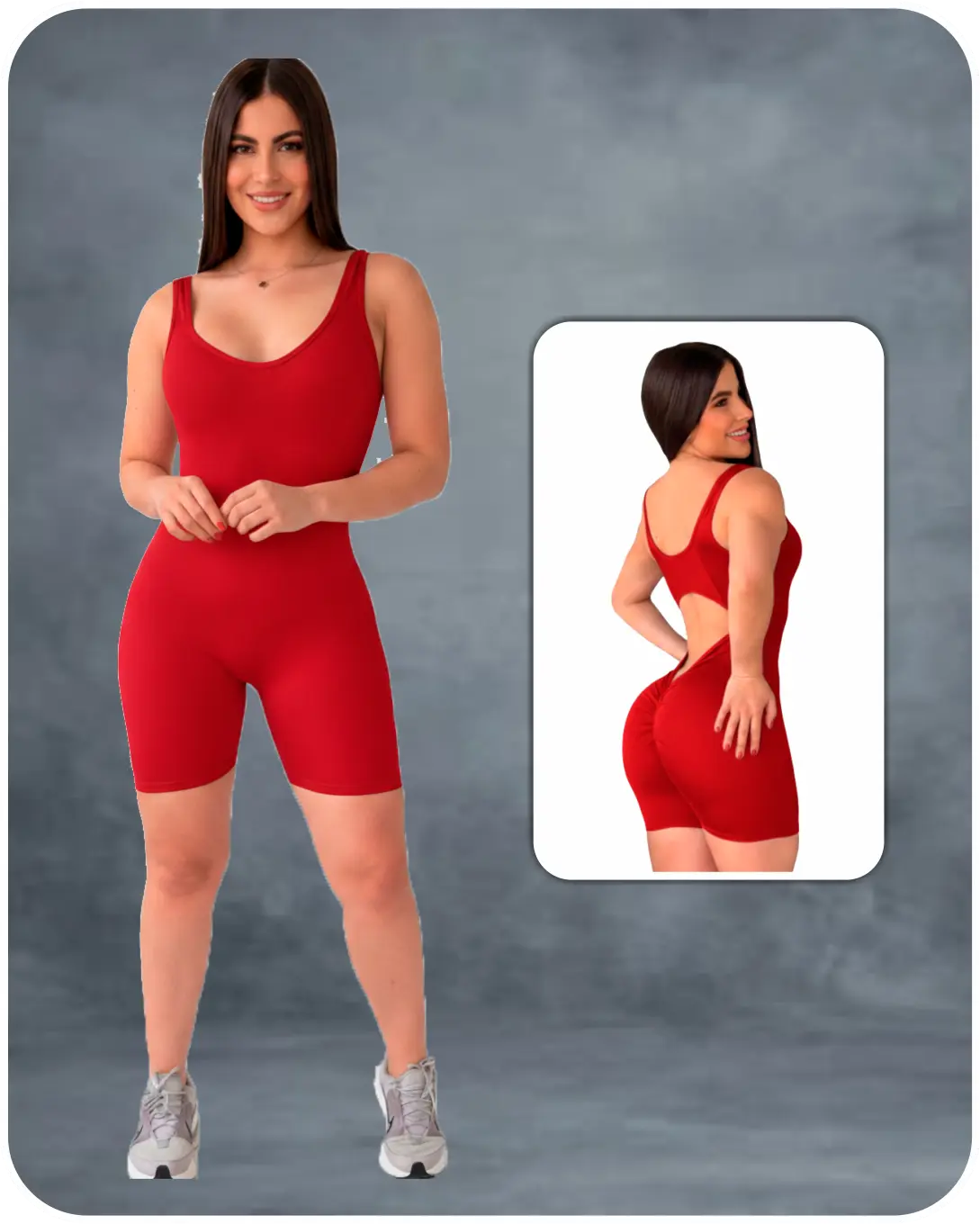 Enterizo Esqueleto Corto Push Up